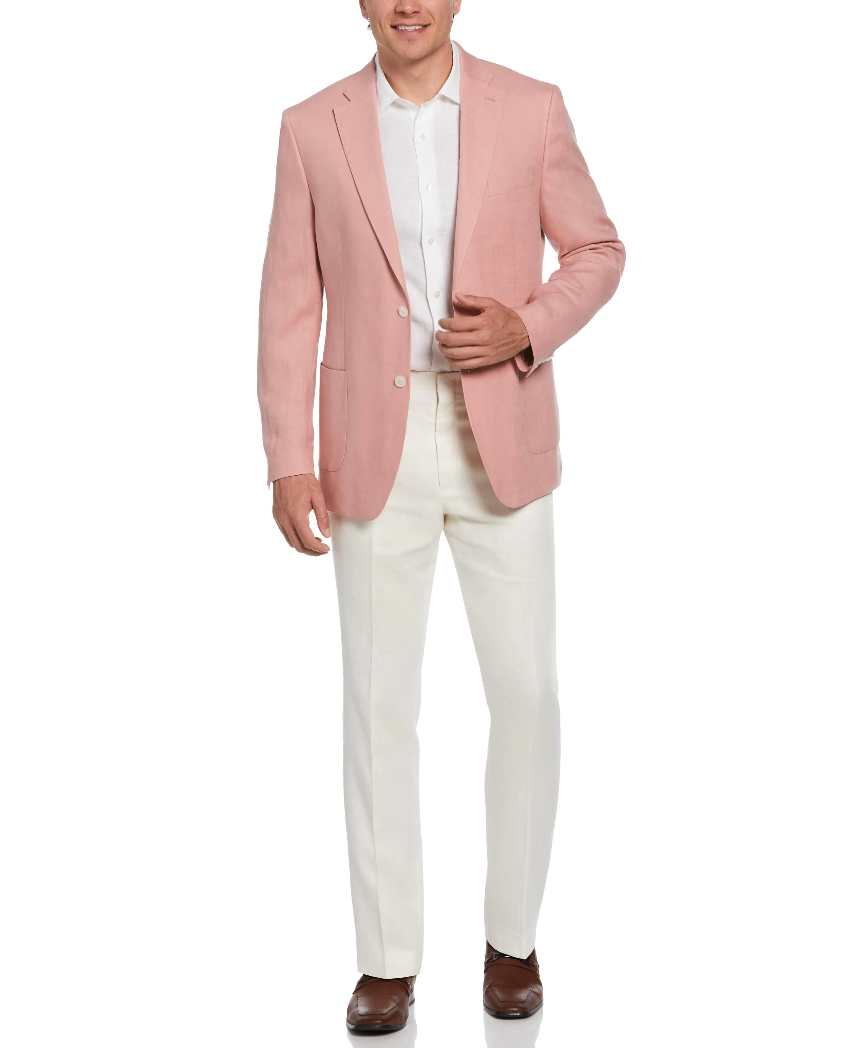 100% Linen Single-Breasted Sport Coat