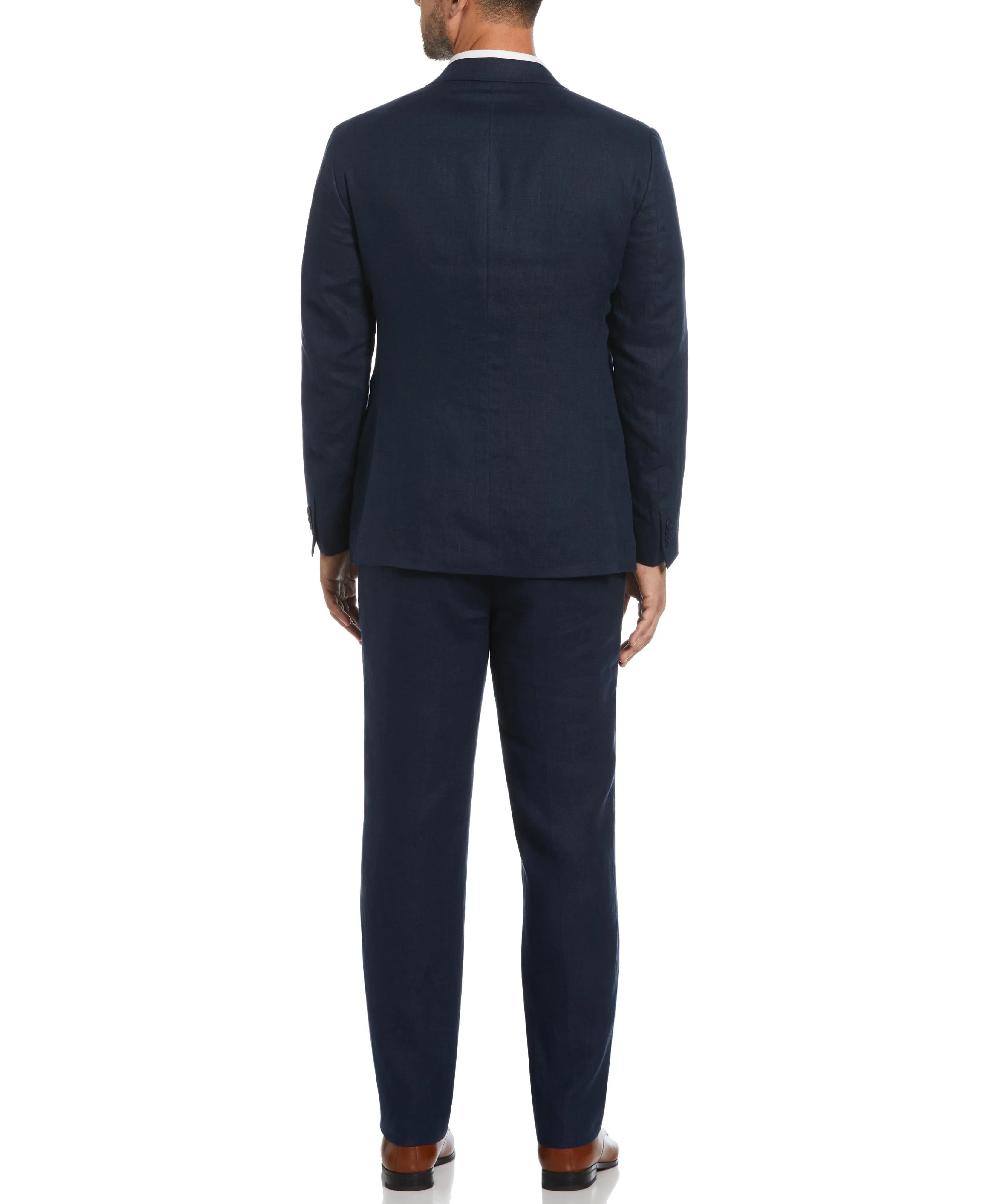 100% Linen Single-Breasted Suit Jacket