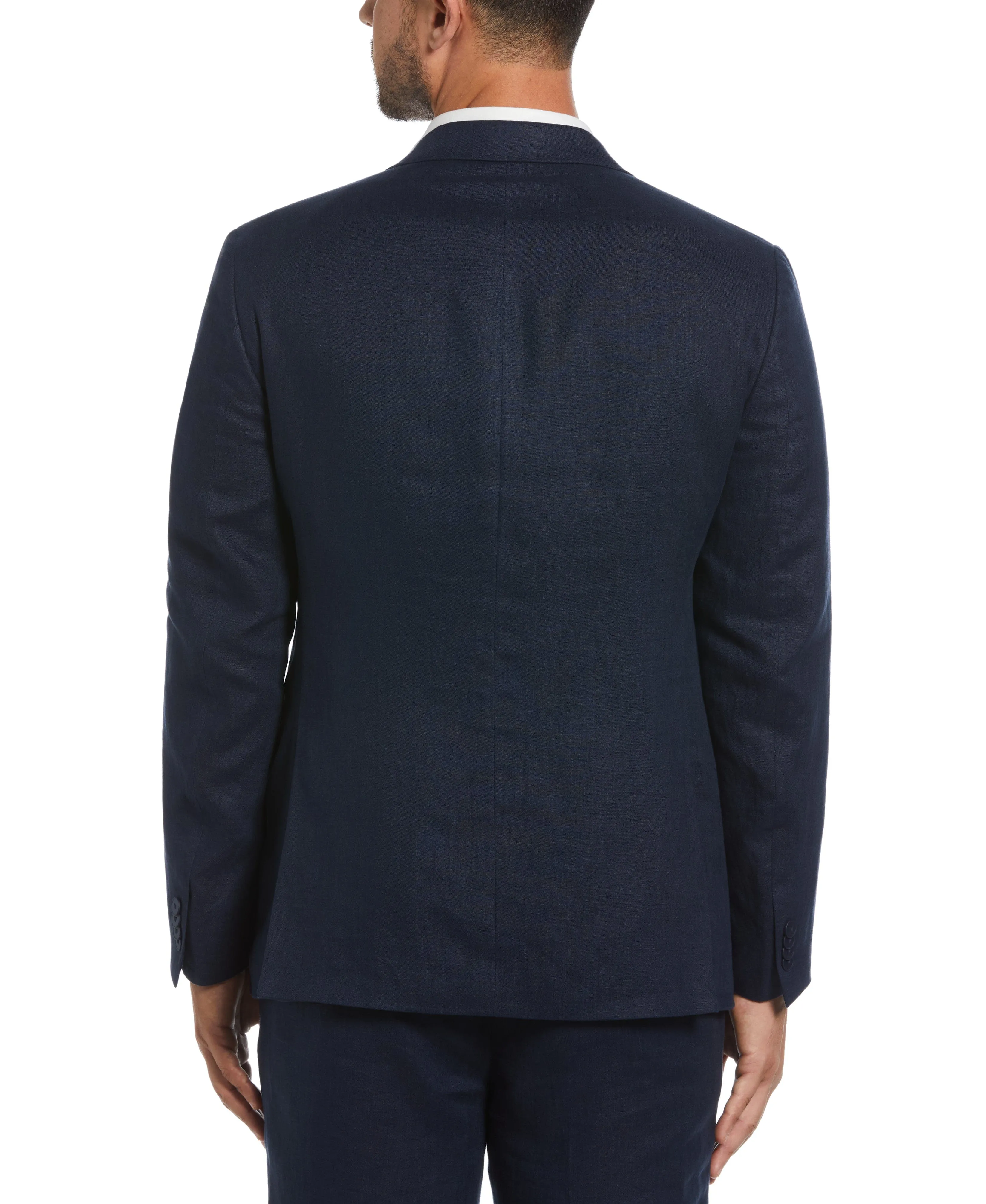 100% Linen Single-Breasted Suit Jacket
