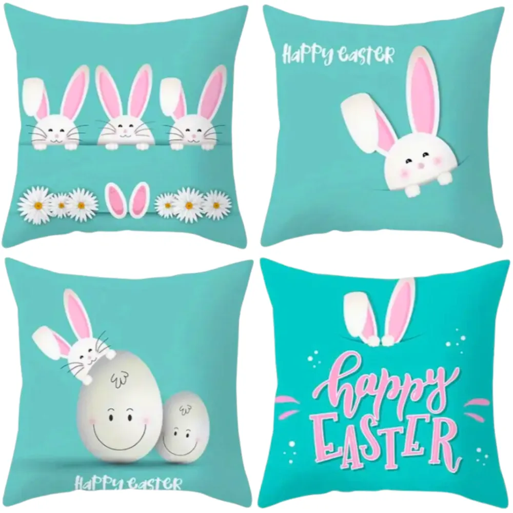 18X18 2 EASTER SEASON Throw Pillow Covers (*No Inserts) Velvety Feel "BUNNY SETS 3A or 3B"