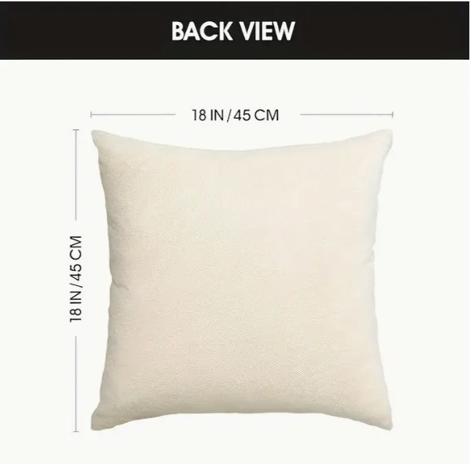 18X18 Sets of 2 Valentine's Day Throw Pillow Covers (*No Inserts) Canvas Feel Set Heart 7A or 7B