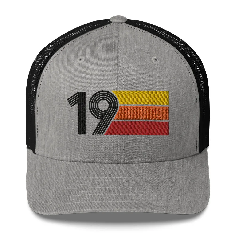 19 Number 19th Birthday Retro Men's Women's Trucker Hat