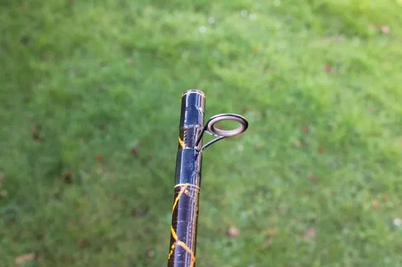 2 x DAM X KEV Old School Carbon Carp Fishing Rods. 11'. 2.00lb T/C. 1990s.