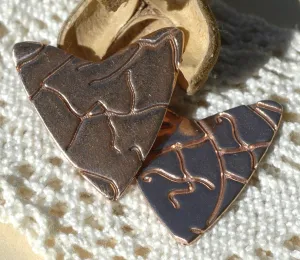 26mm x 25mm Heart in root pattern