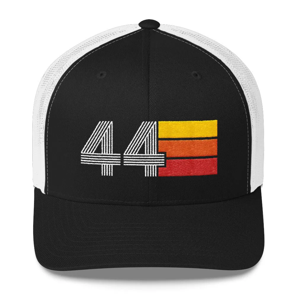 44 Birthday Retro Men's Women's Trucker Hat