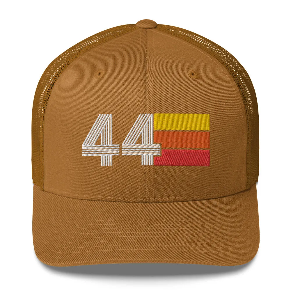 44 Birthday Retro Men's Women's Trucker Hat