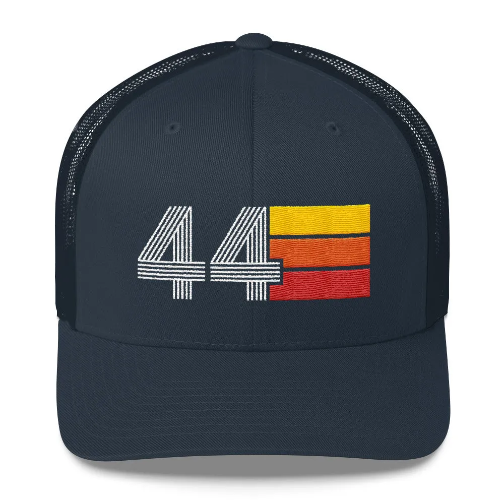 44 Birthday Retro Men's Women's Trucker Hat