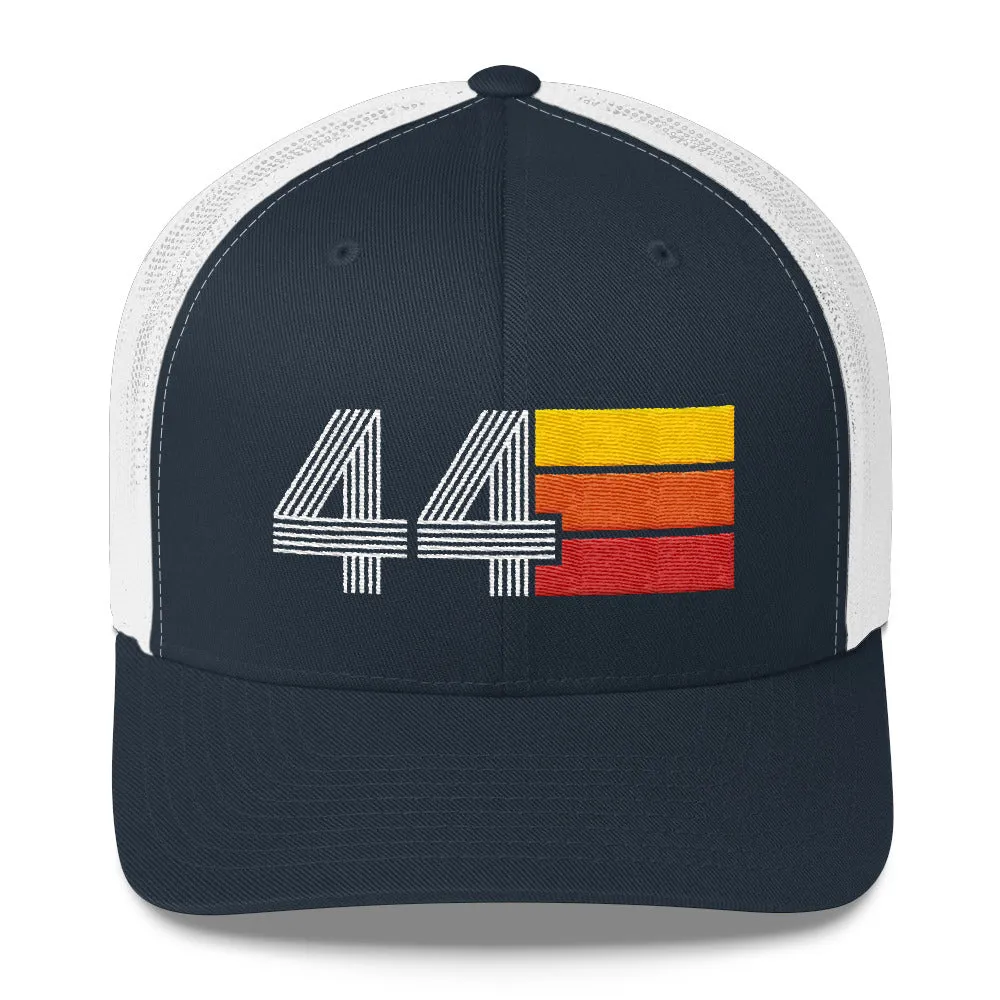 44 Birthday Retro Men's Women's Trucker Hat