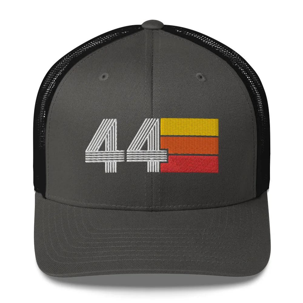 44 Birthday Retro Men's Women's Trucker Hat