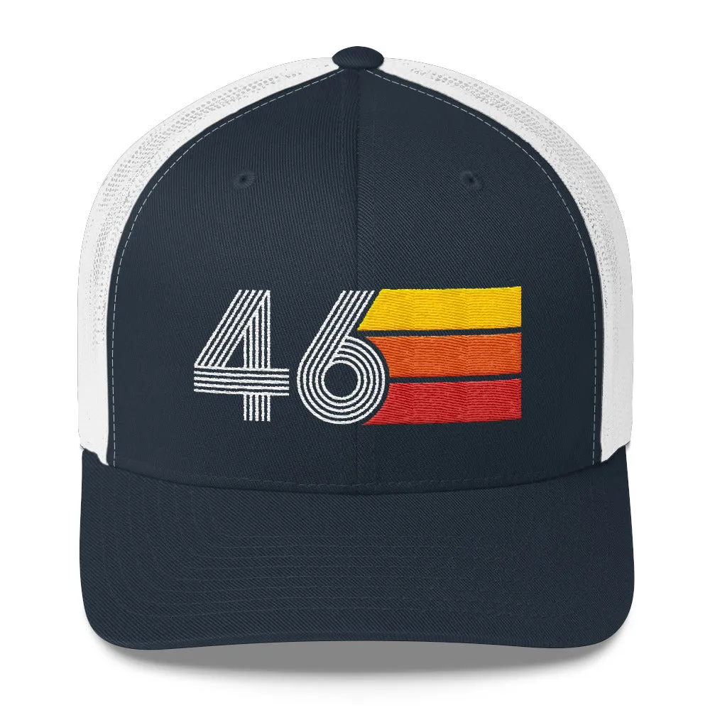 46 Birthday Retro Men's Women's Trucker Hat