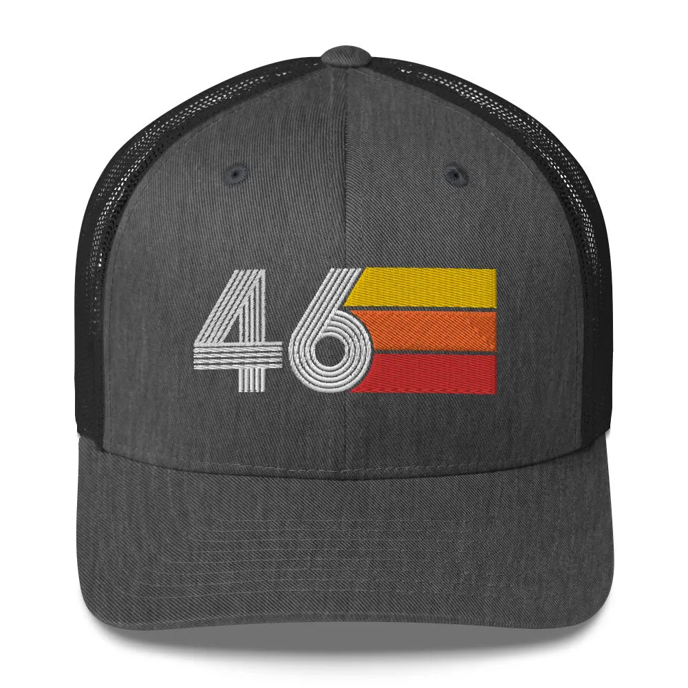 46 Birthday Retro Men's Women's Trucker Hat