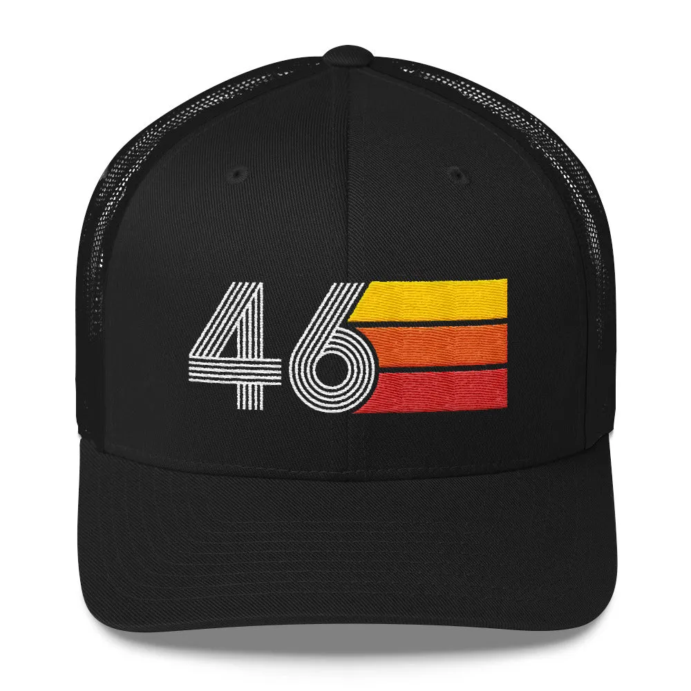 46 Birthday Retro Men's Women's Trucker Hat