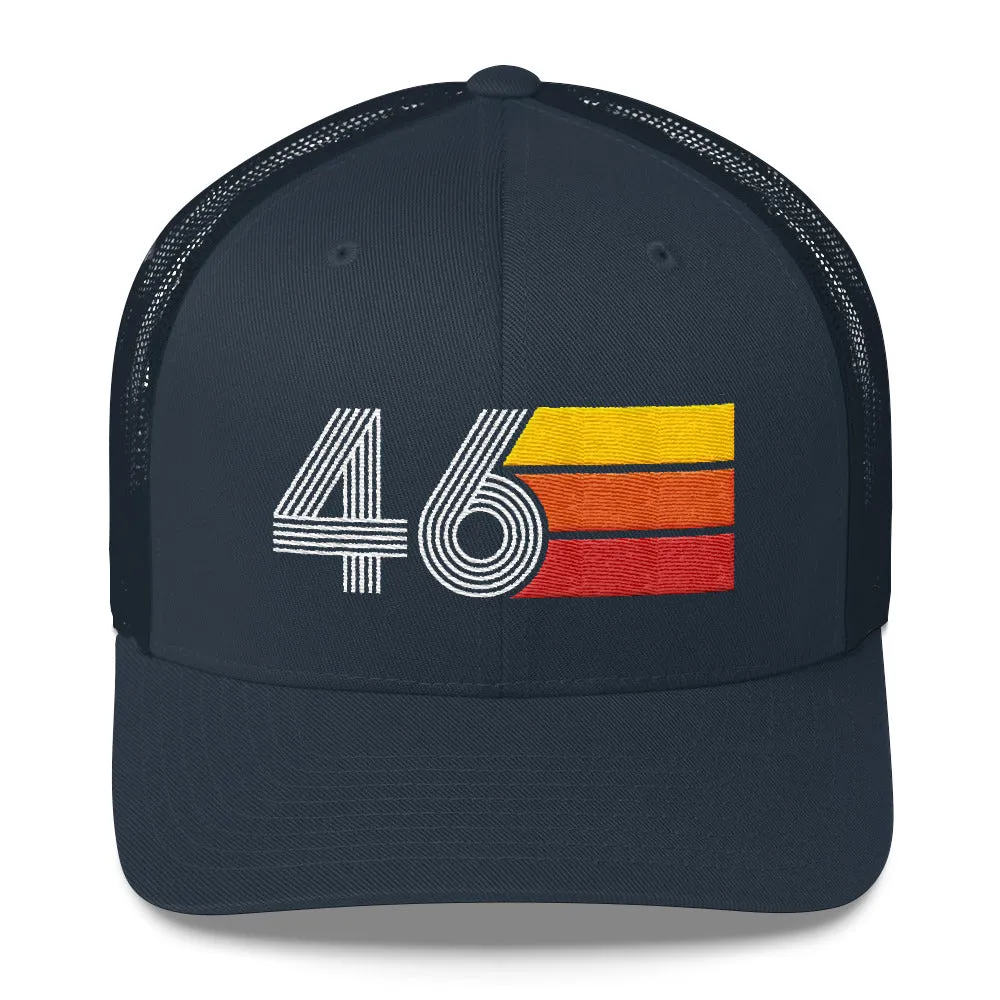 46 Birthday Retro Men's Women's Trucker Hat