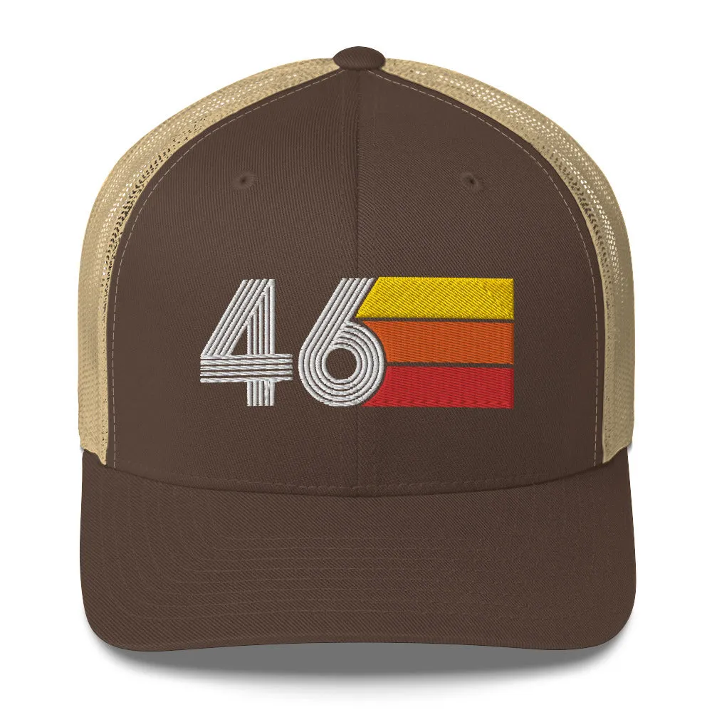 46 Birthday Retro Men's Women's Trucker Hat