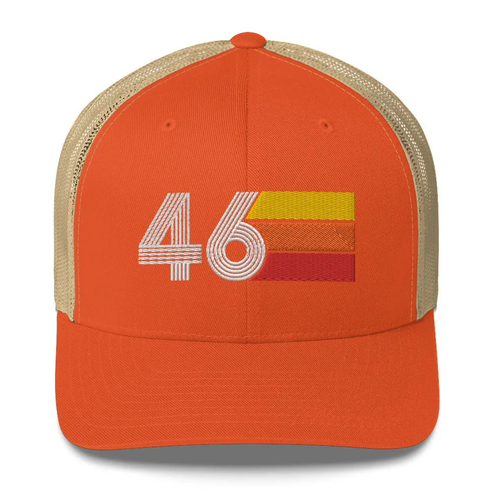 46 Birthday Retro Men's Women's Trucker Hat