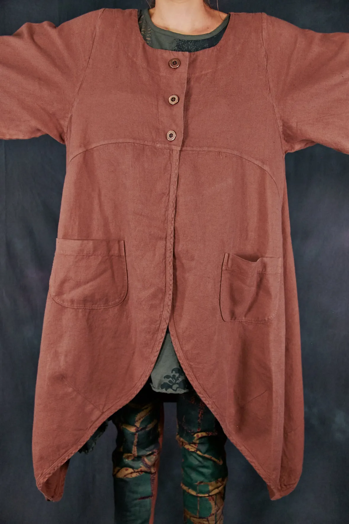 5288 Heavy Linen Jacket Oxide-U