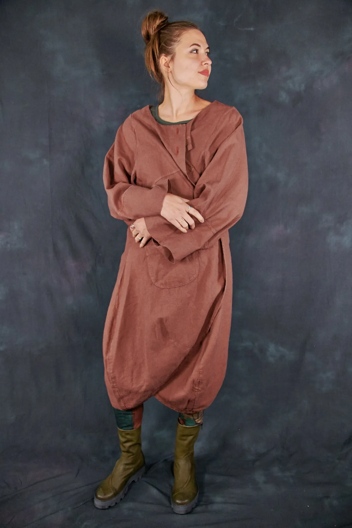 5288 Heavy Linen Jacket Oxide-U