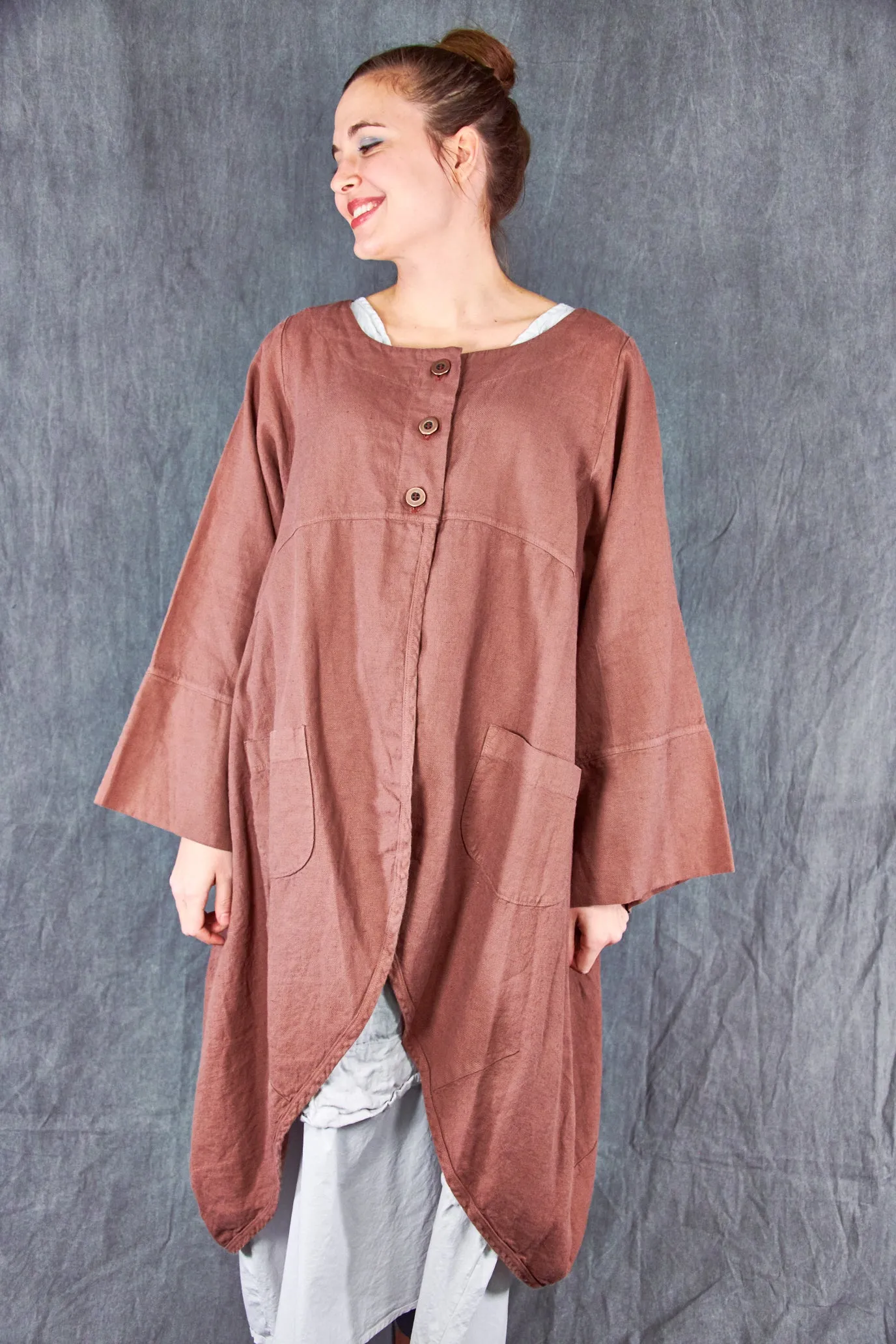 5288 Heavy Linen Jacket Oxide-U
