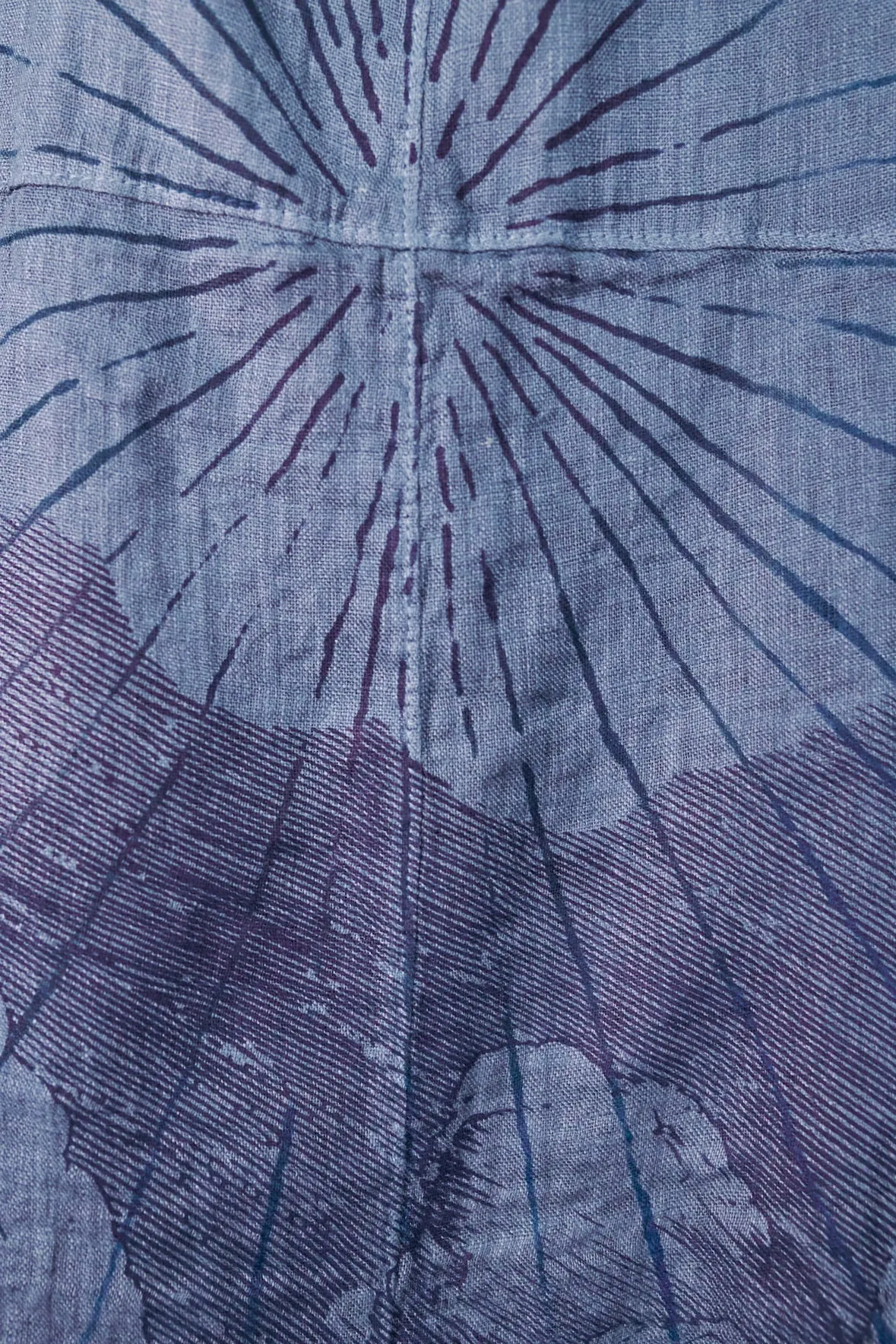5292 Cyanotype Linen Duster-Century Blue Magic Follows