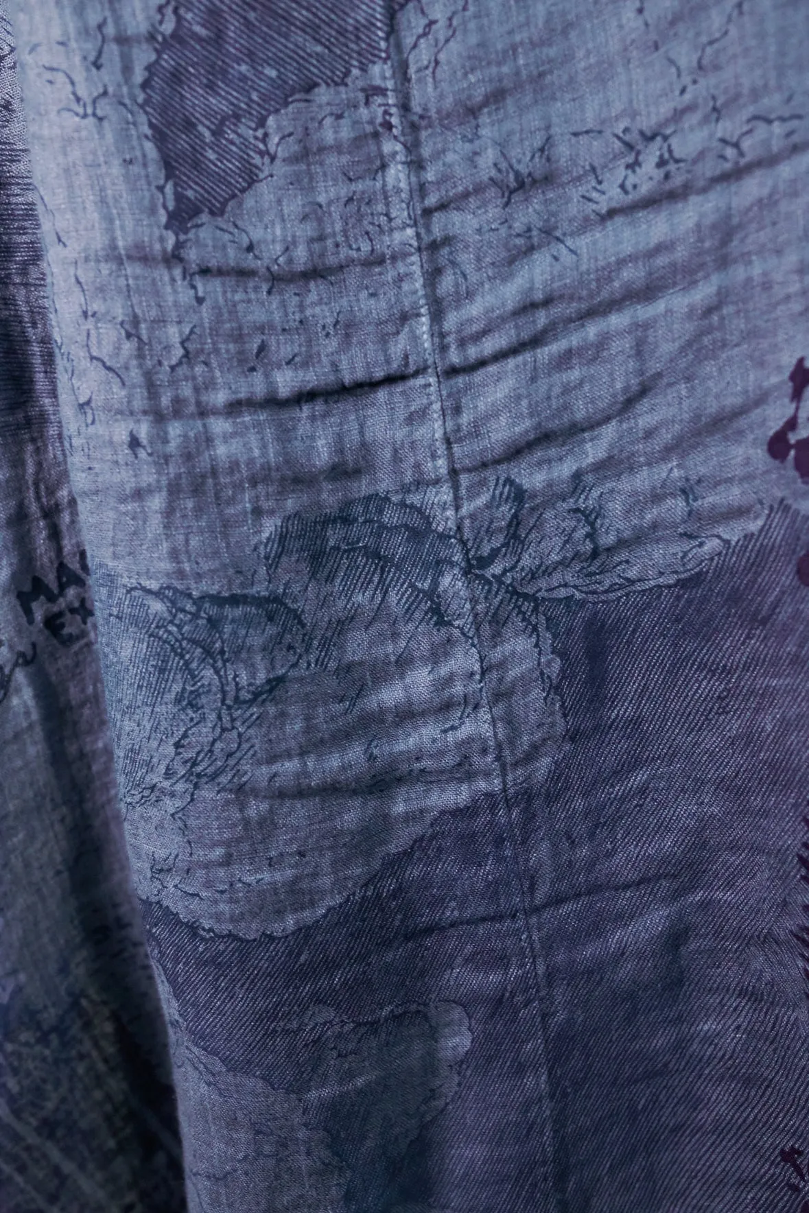 5292 Cyanotype Linen Duster-Century Blue Magic Follows