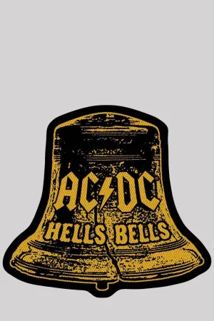 AC/DC Woven Patch: Hells Bells Cut Out Official - Rock Merch
