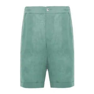 Alpha Studio Green Linen Short