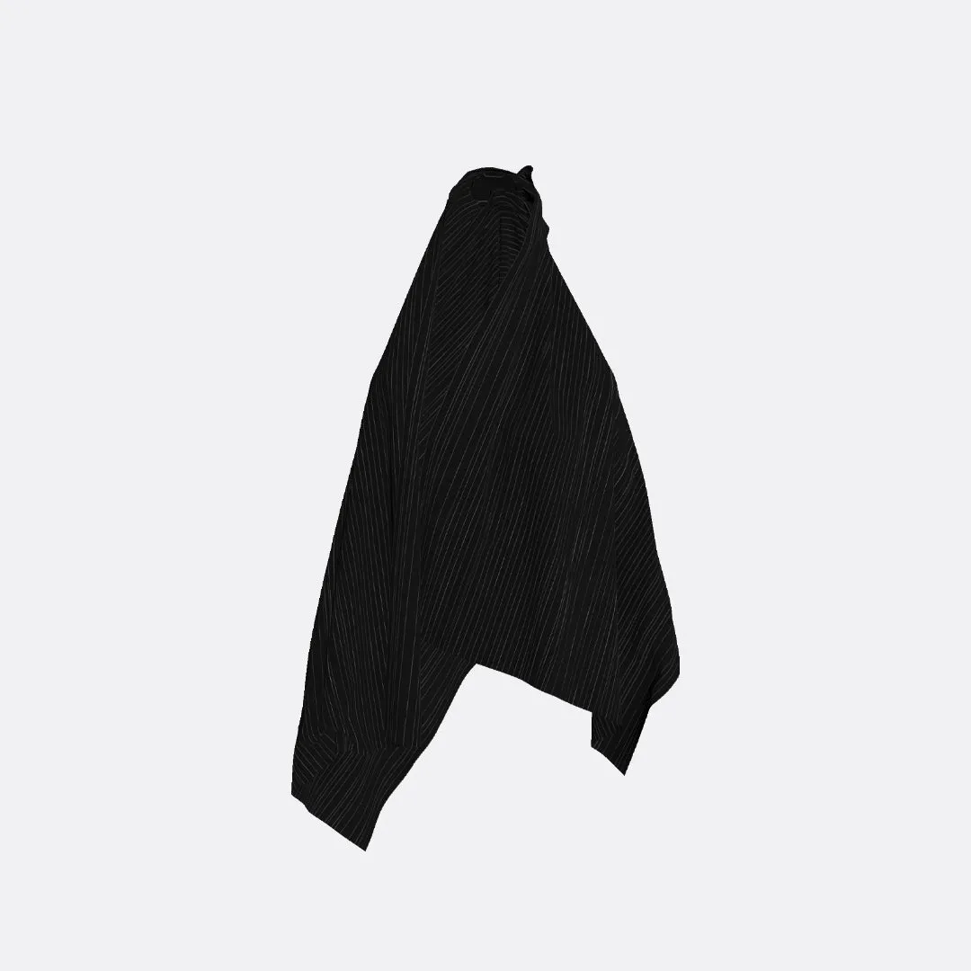 ALTA MODA MIAMI OVERSIZED STRIPED STRETCH SILK DOUBLE GEORGETTE SCARF