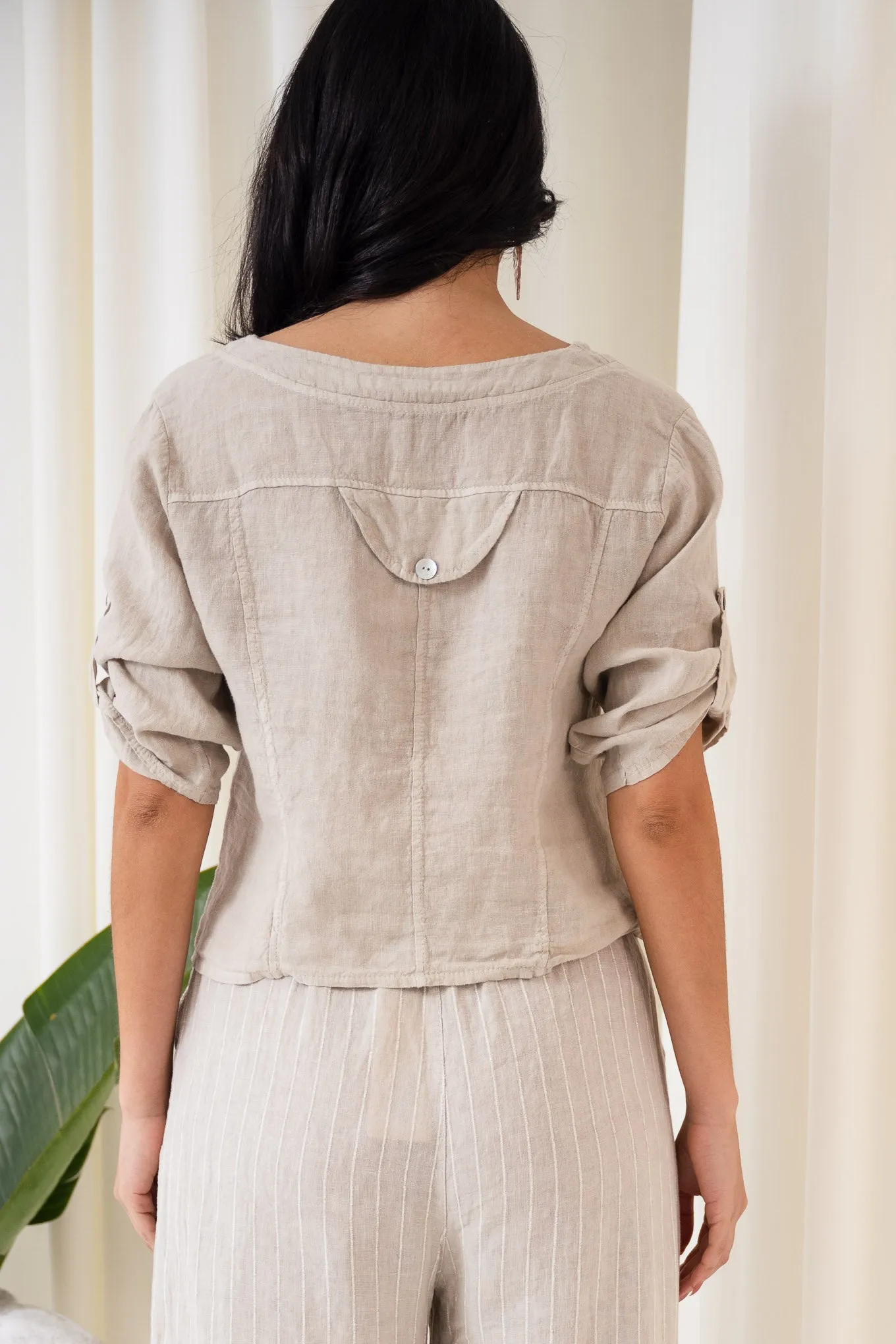 Alto Linen Shirt | Beige