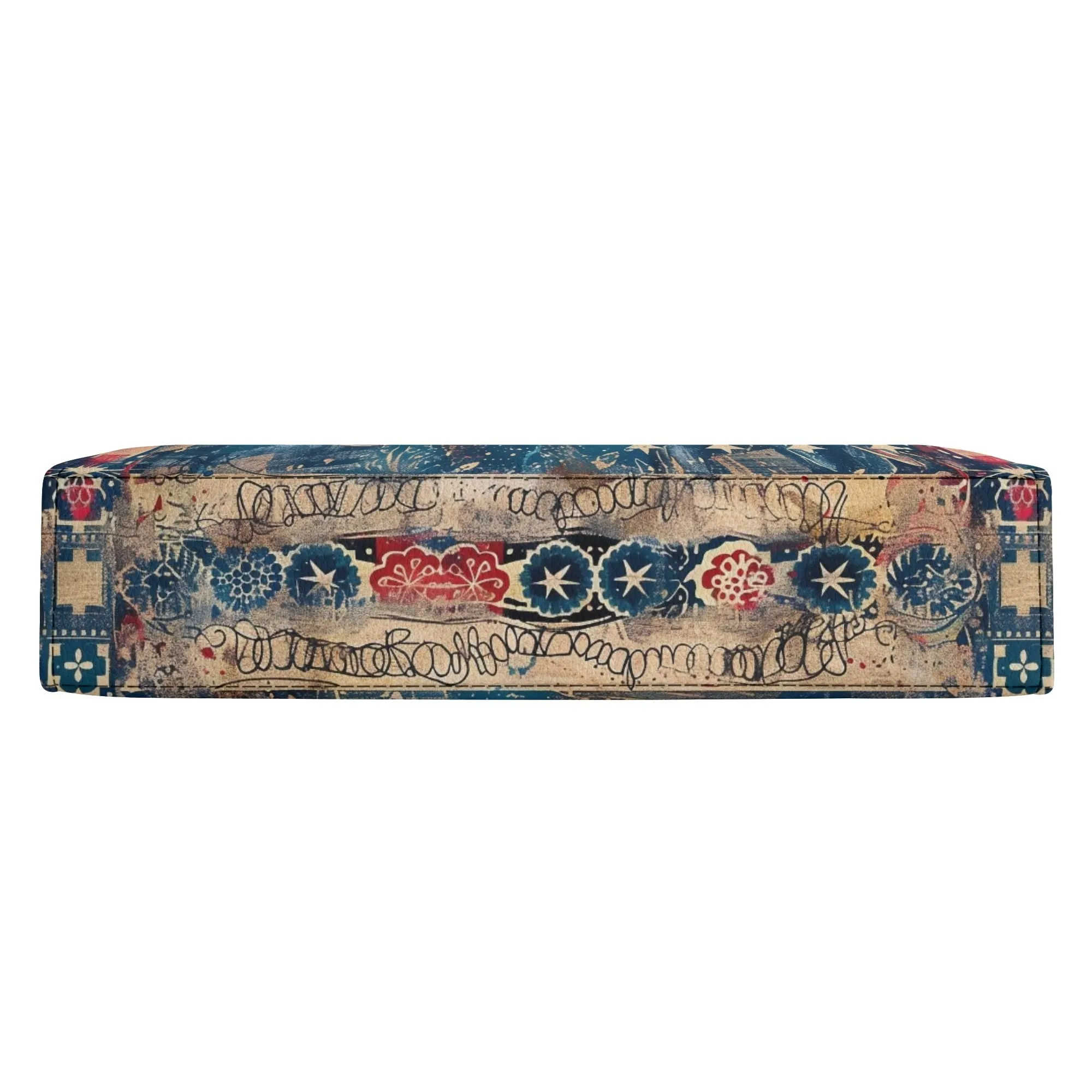 American Flag Mandala Bible Cover Purse – Patriotic Americana Charm with Flower in Red White Blue and Yellow - Crossbody