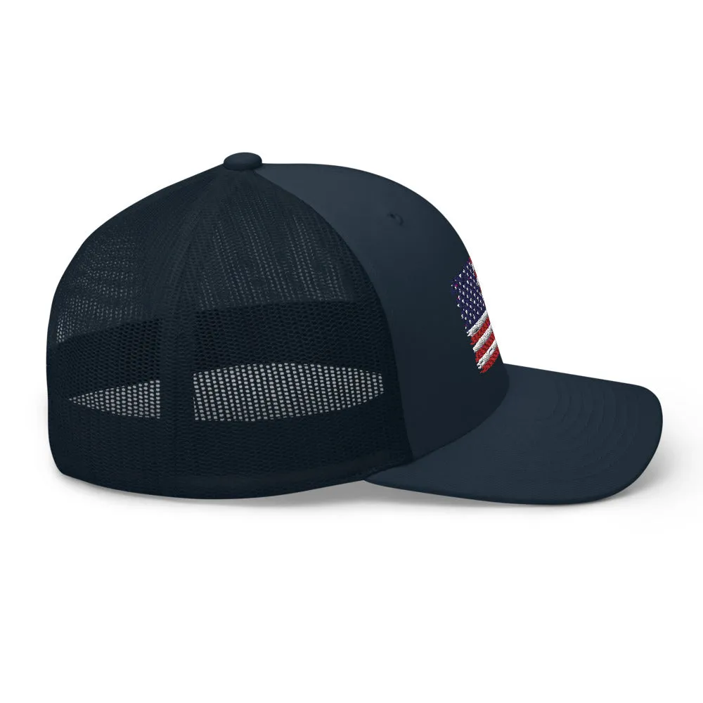 American Flag Trucker Cap
