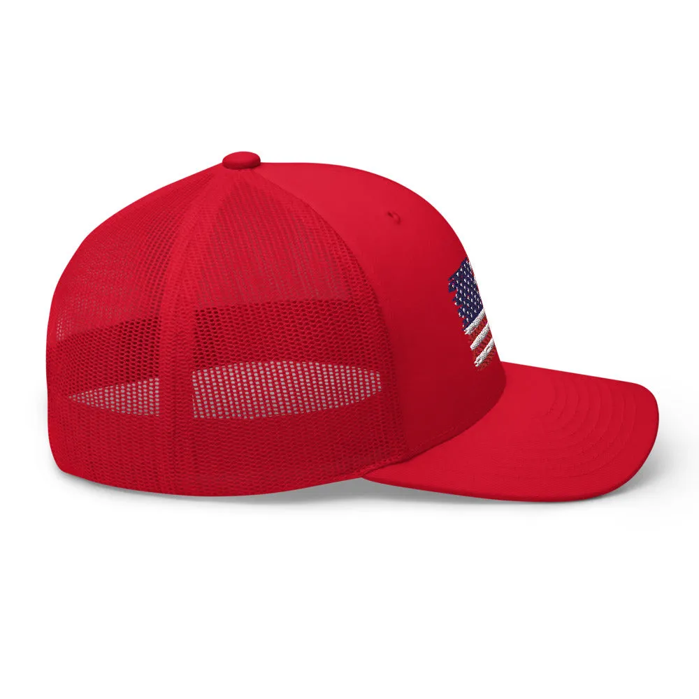 American Flag Trucker Cap