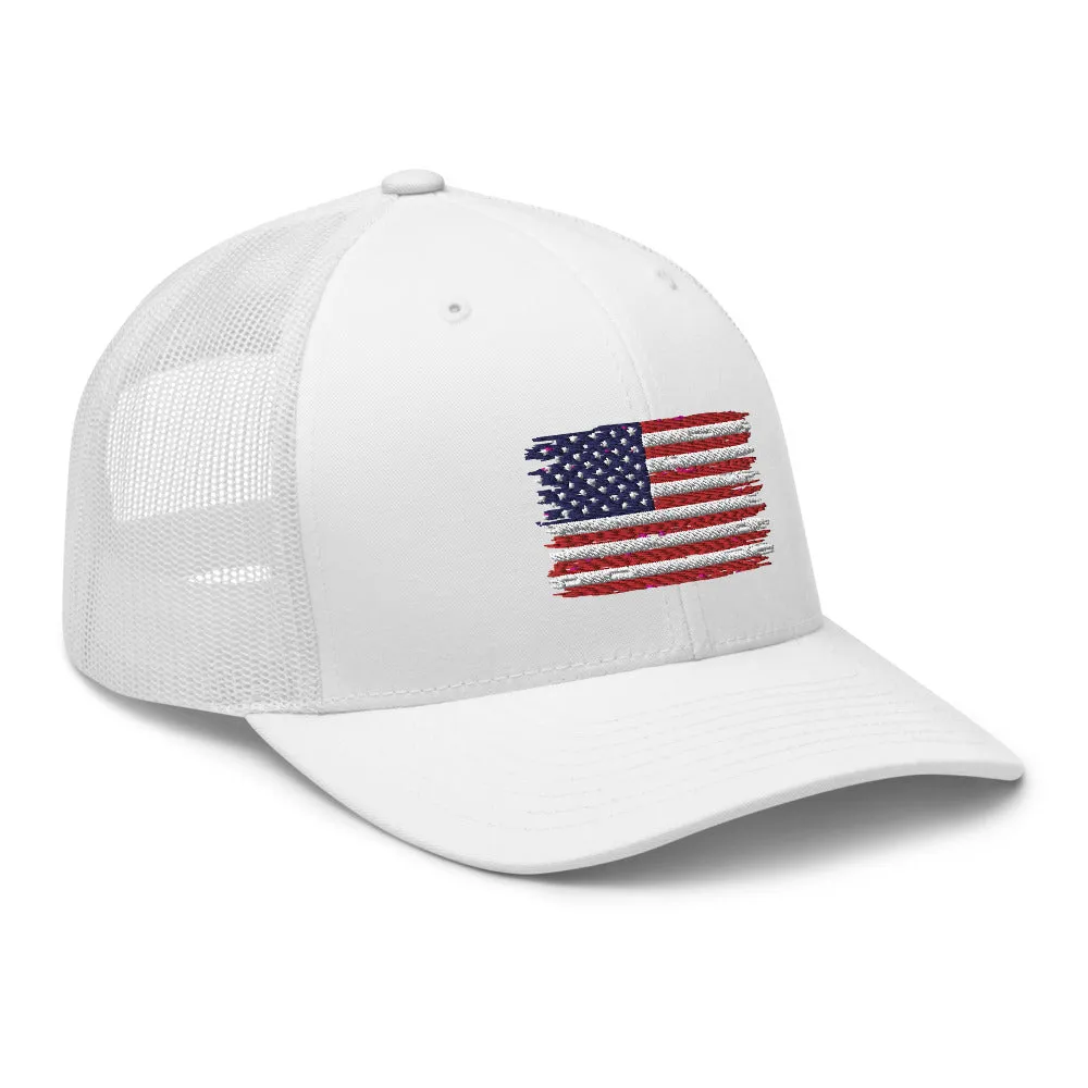 American Flag Trucker Cap