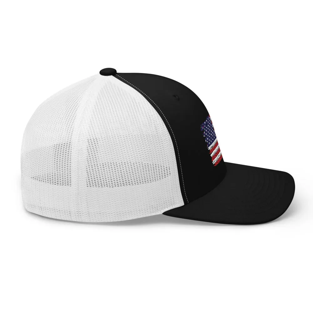 American Flag Trucker Cap