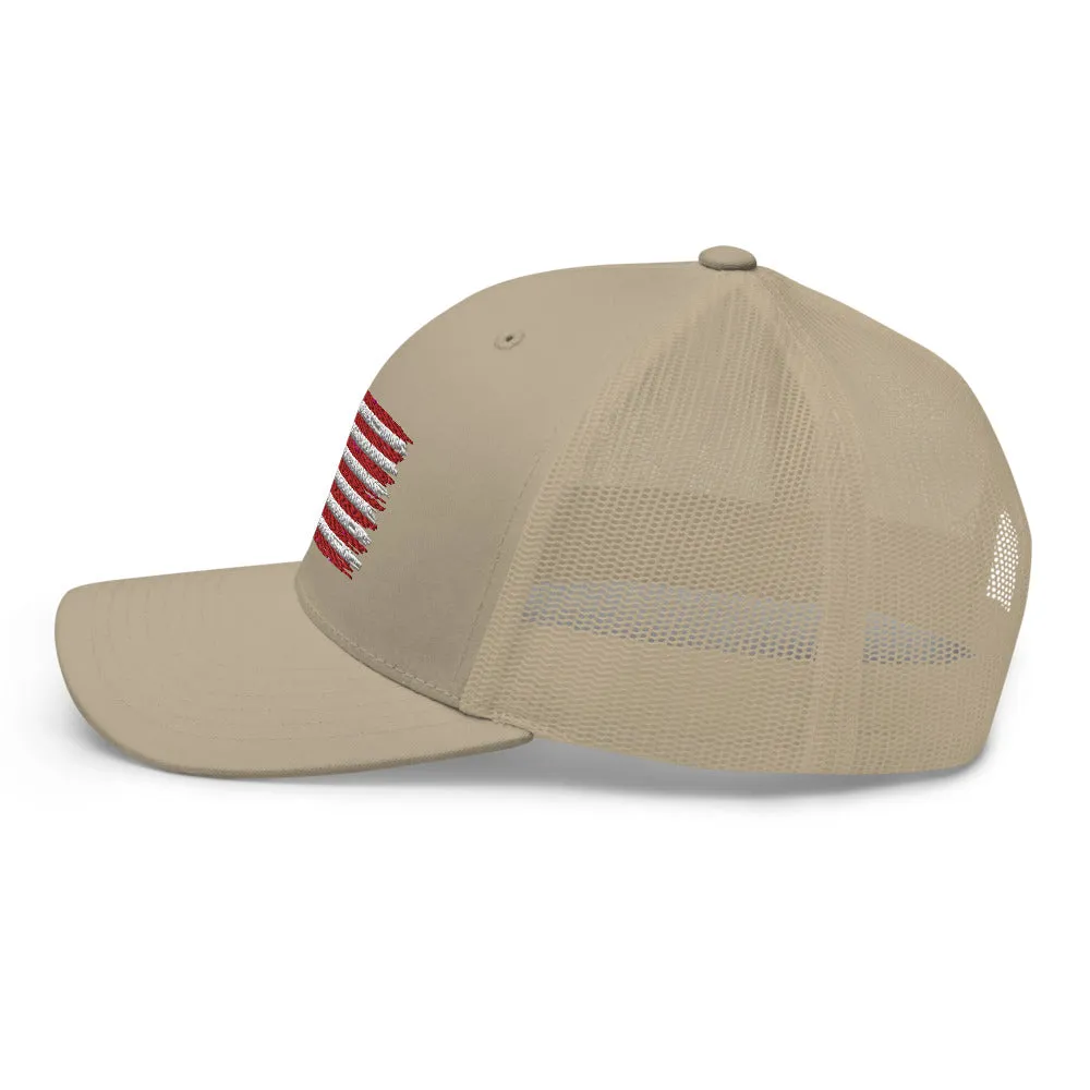 American Flag Trucker Cap