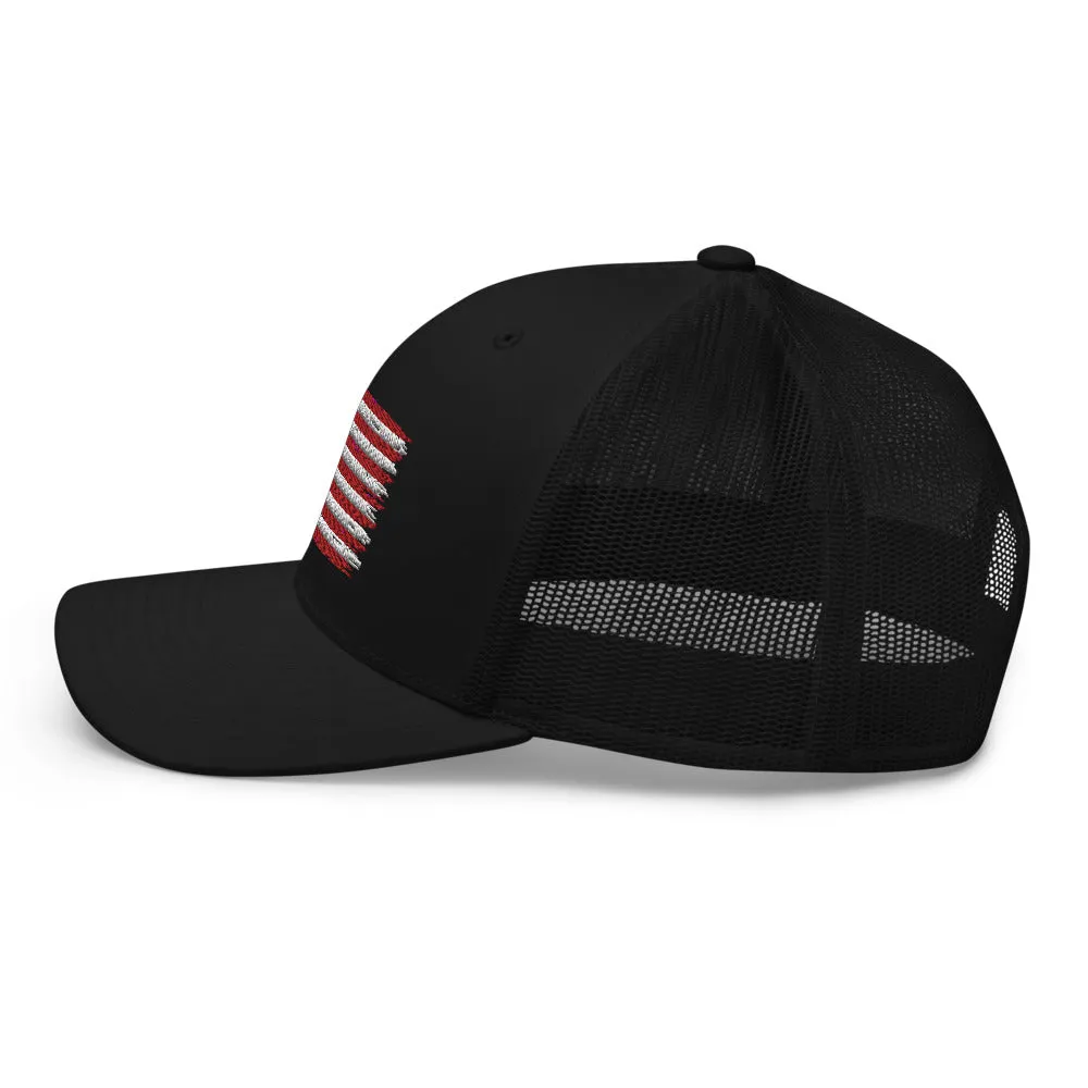 American Flag Trucker Cap