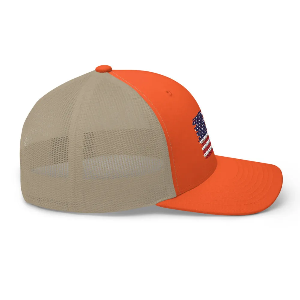 American Flag Trucker Cap