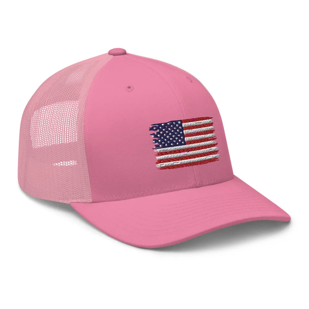 American Flag Trucker Cap