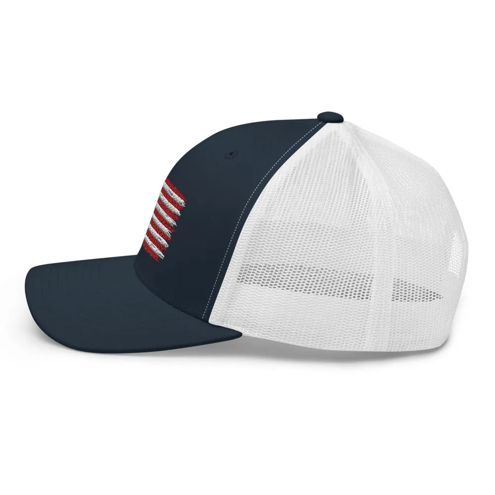 American Flag Trucker Cap