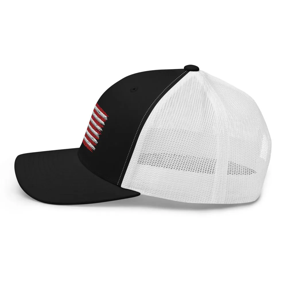 American Flag Trucker Cap