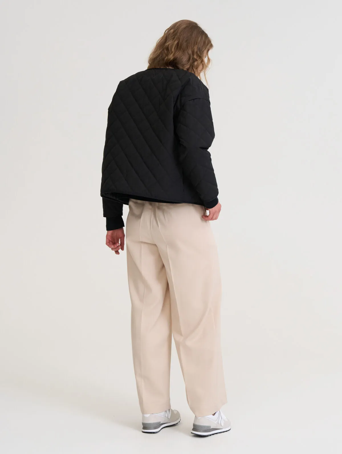 Ana Quilt Jacket Black