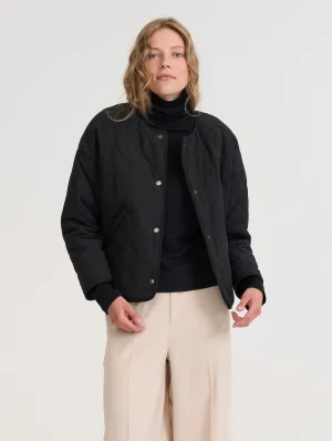 Ana Quilt Jacket Black