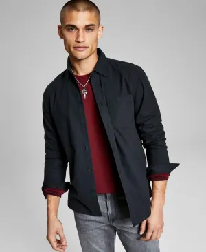 And Now This Men's Solid Flannel Shirt