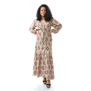 ankle_lengthe_floral_dress_brown