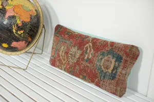 Antique Heriz Rug Fragment Pillow