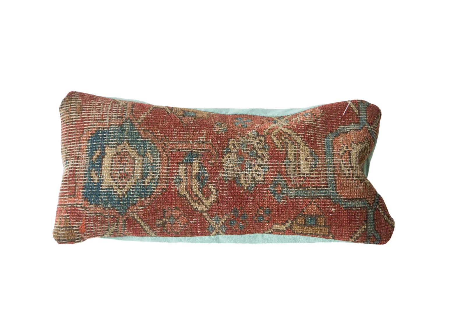 Antique Heriz Rug Fragment Pillow