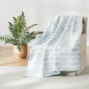 Aqua Breeze Quilted Throw