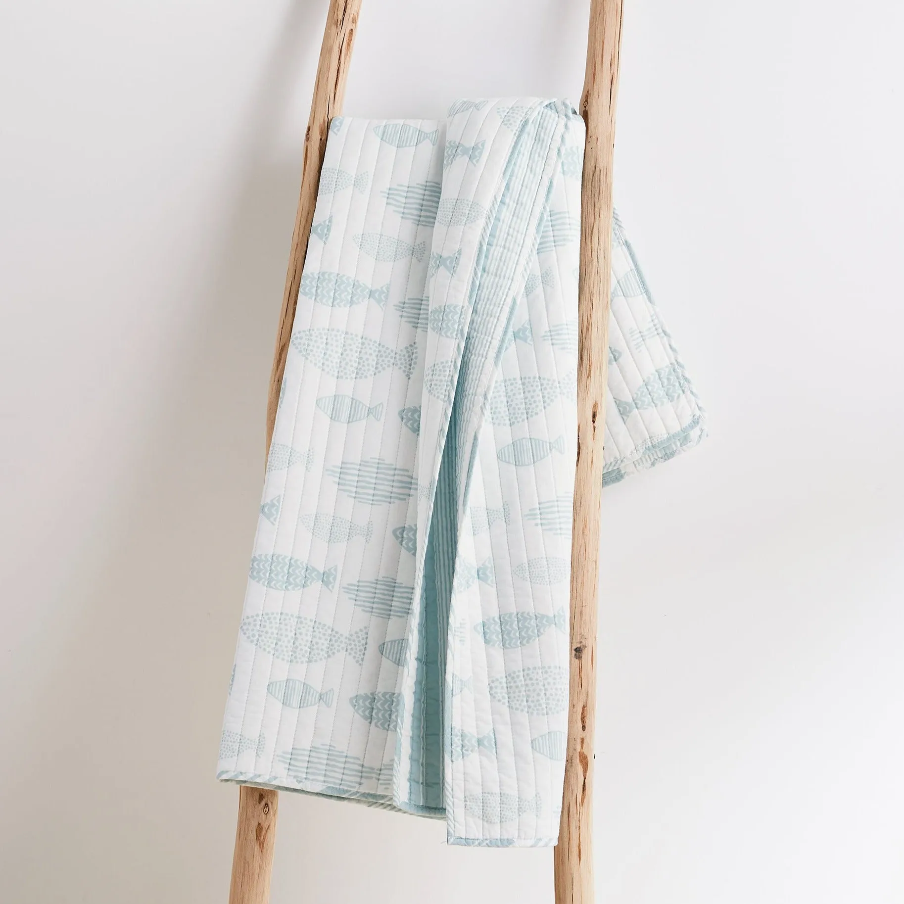 Aqua Breeze Quilted Throw
