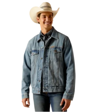 ARIAT MENS DENIM TRUCKER JACKET