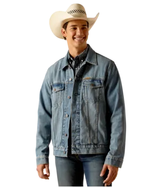 ARIAT MENS DENIM TRUCKER JACKET