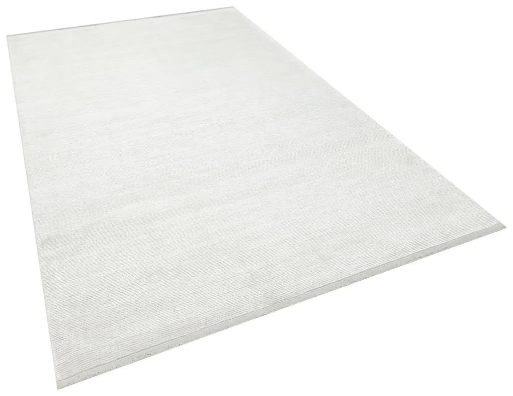 Aura Cream Bamboo Woven Modern Living Room Rug 2832